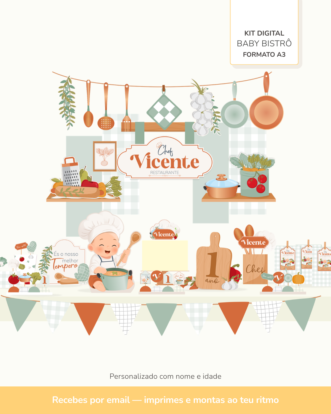 Kit Digital A3 - Baby Bistrô 1