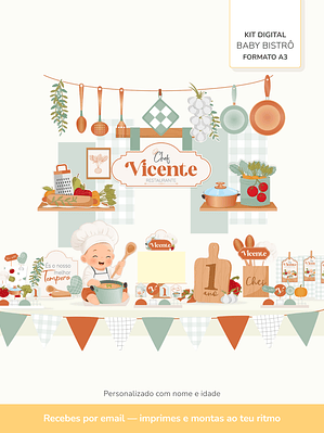  Kit Digital A3 - Baby Bistrô
