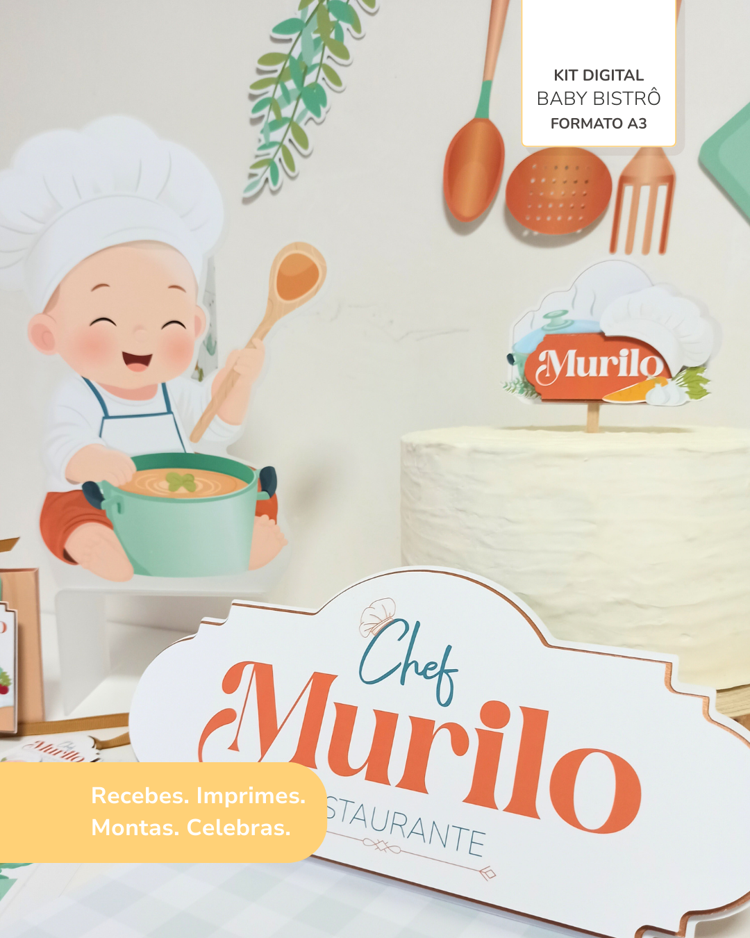  Kit Digital A3 - Baby Bistrô 6