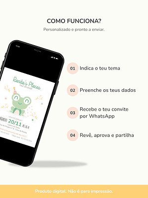 Convite Digital Personalizado (Complemento do Kit)