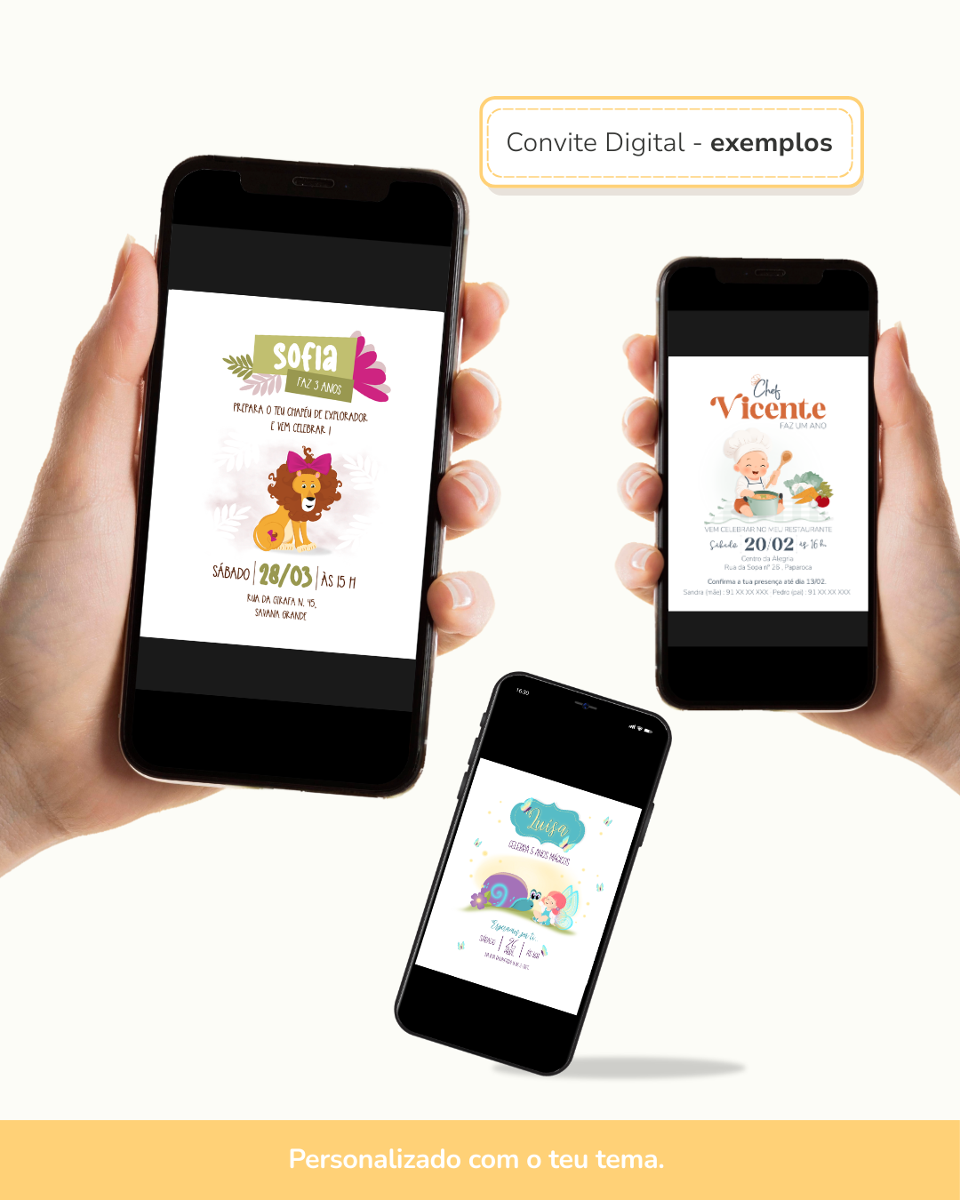 Convite Digital Personalizado (Complemento do Kit) 3