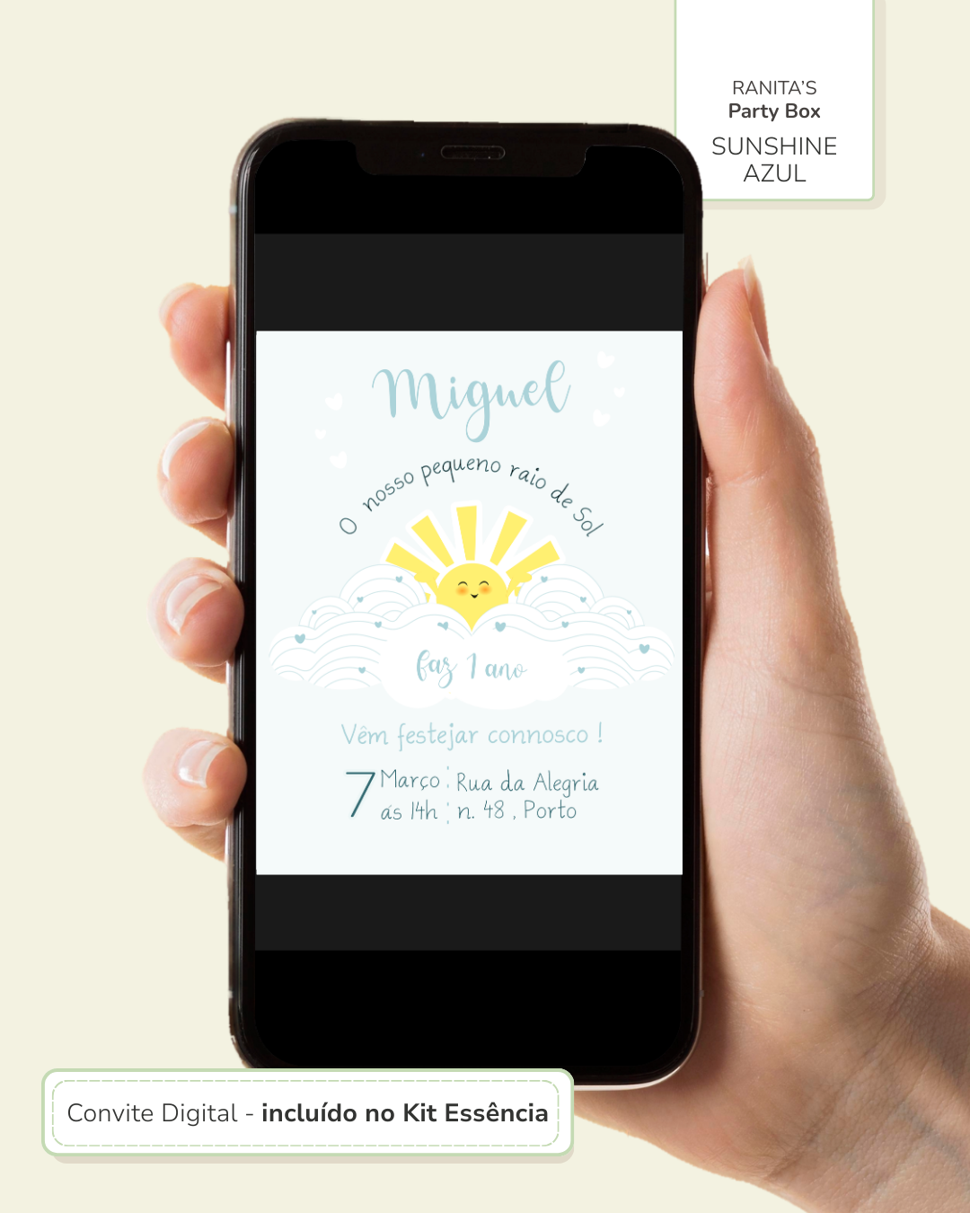 Kit de festa – Raio de Sol (Sunshine azul) 9