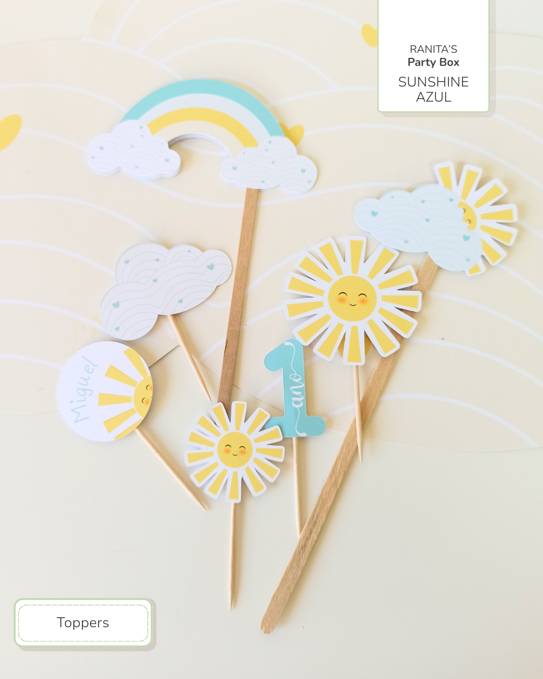 Kit de festa – Raio de Sol (Sunshine azul) 6