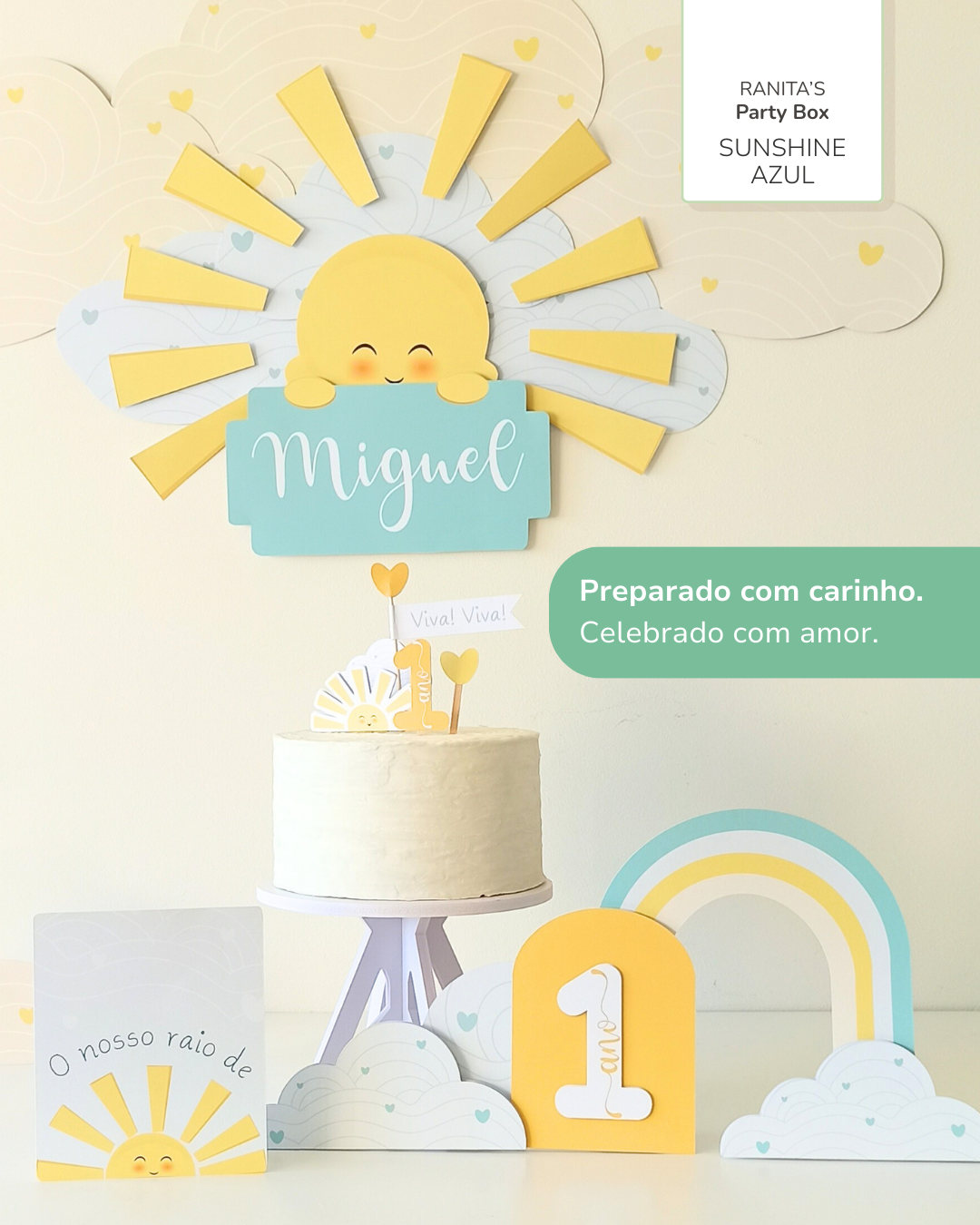 Kit de festa – Raio de Sol (Sunshine azul) 11