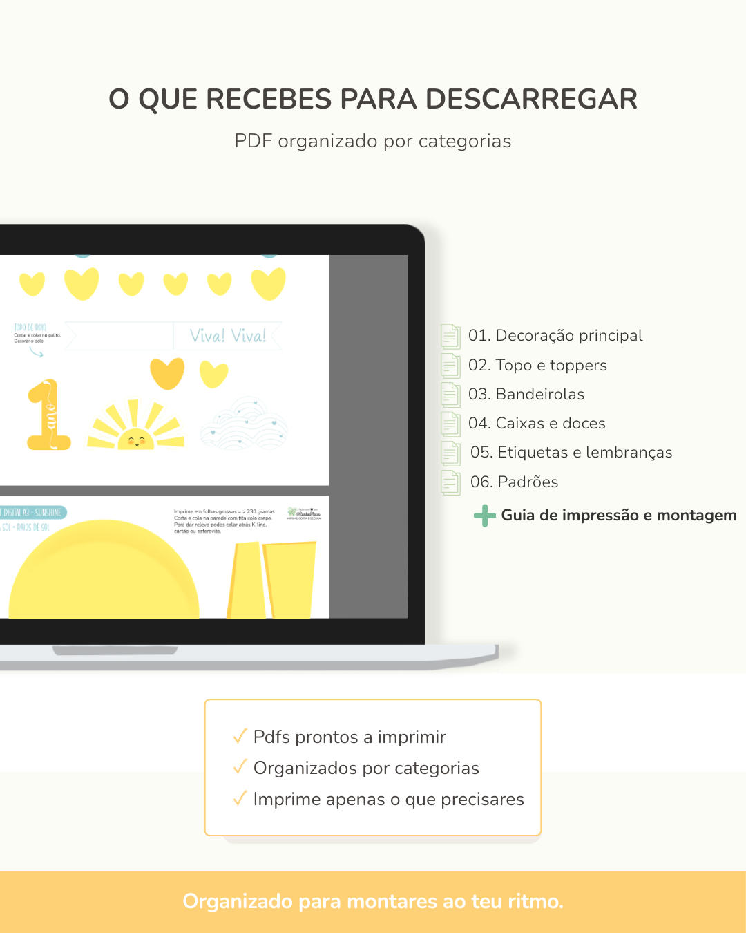  Kit Digital A3 e A4 - Raio de Sol ( Sunshine) 3