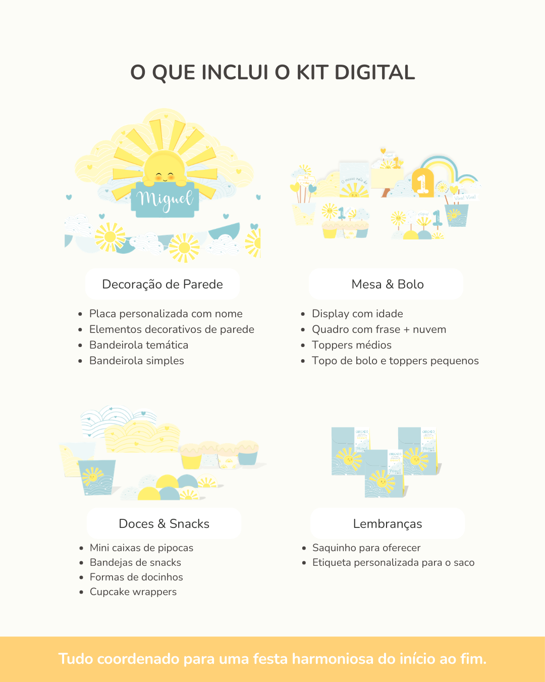  Kit Digital A3 e A4 - Raio de Sol ( Sunshine) 4