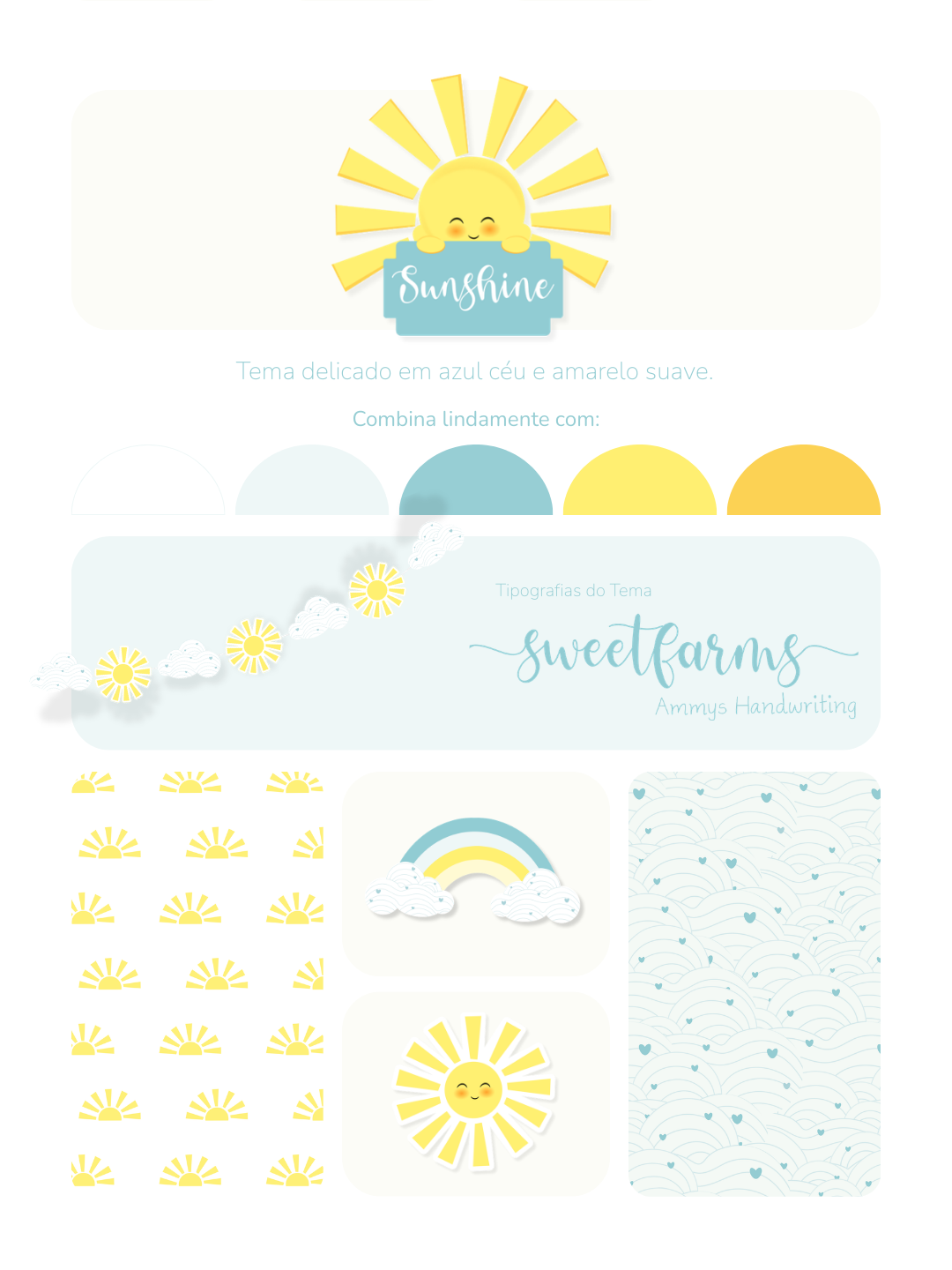  Kit Digital A3 e A4 - Raio de Sol ( Sunshine) 9