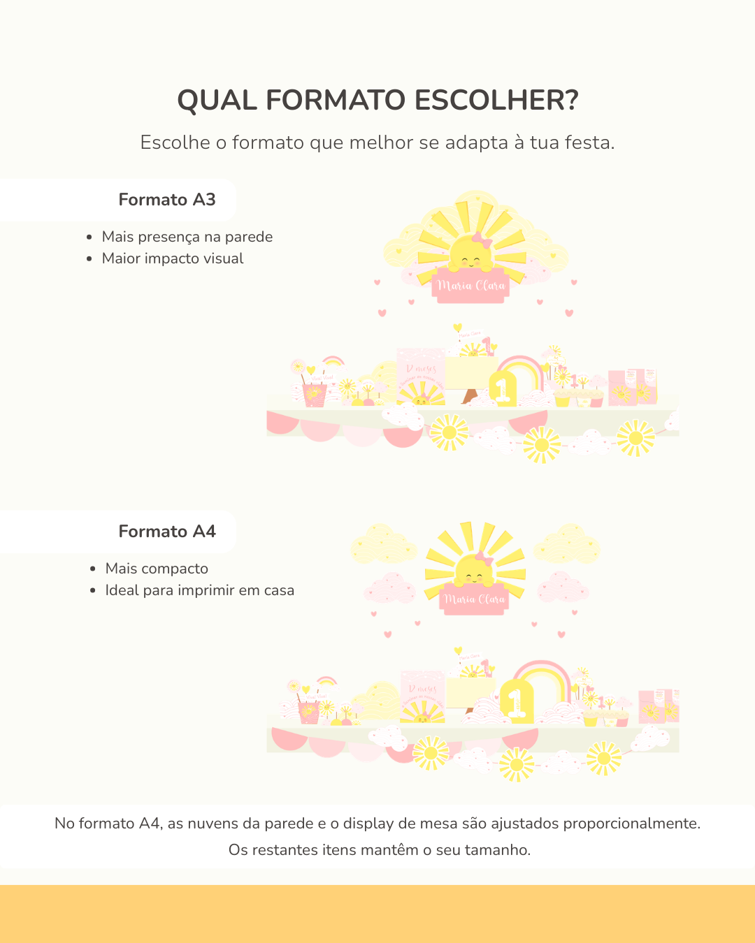  Kit Digital A3 e A4 - Sunshine Rosa 5