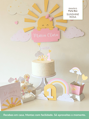Kit de festa – Raio de Sol (Sunshine Rosa)