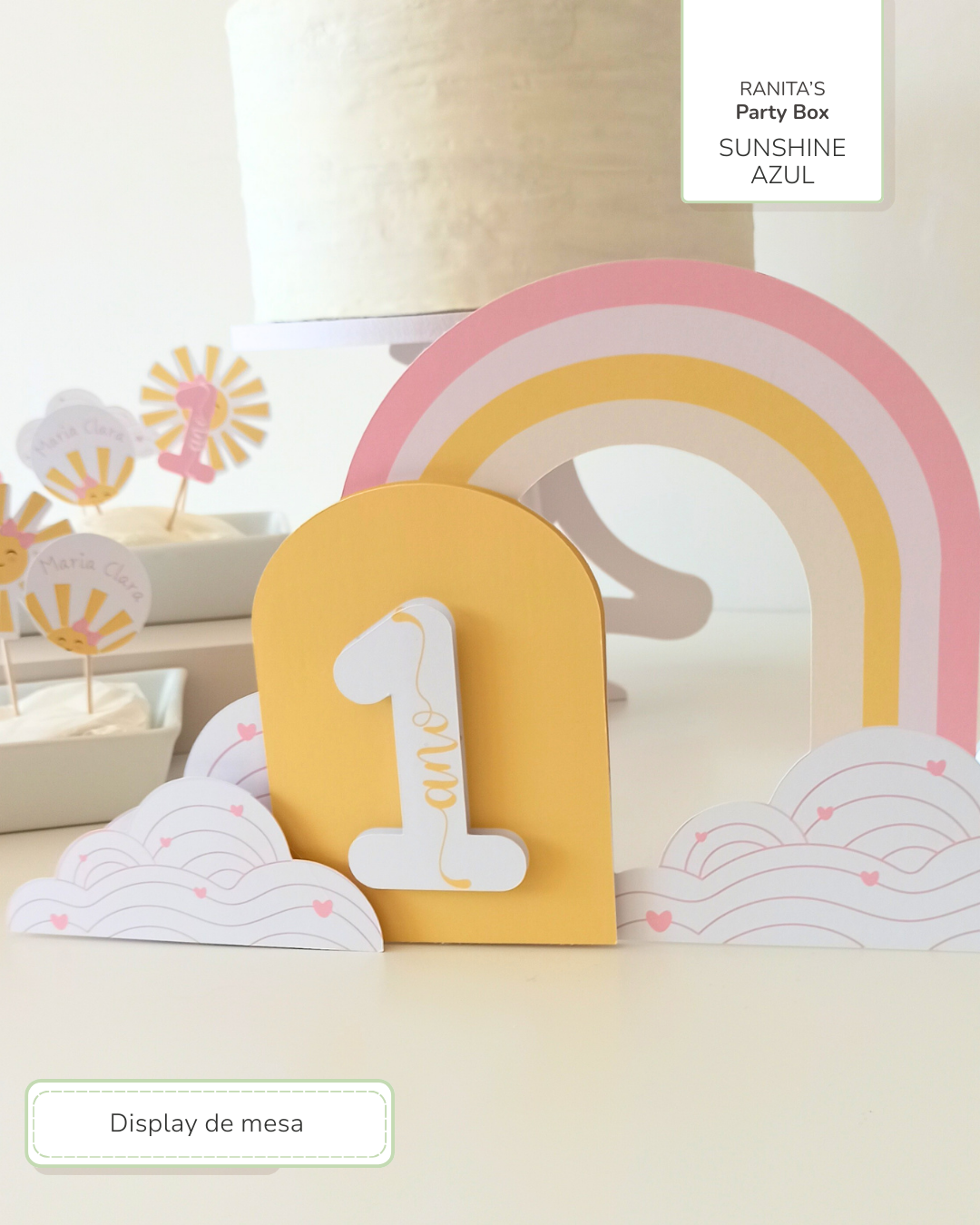 Kit de festa – Raio de Sol (Sunshine Rosa) 6