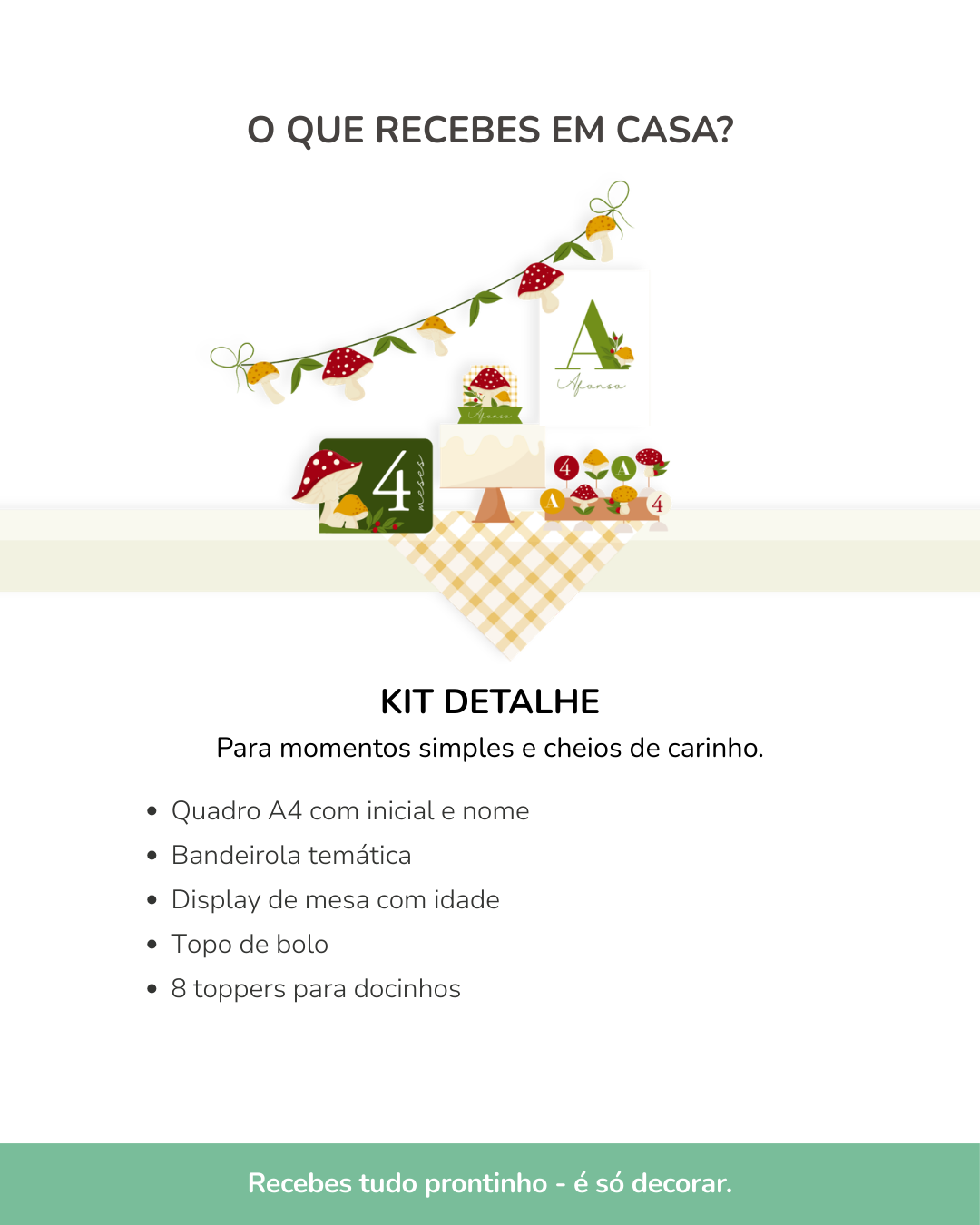 Kit de festa – Cogumelos 3