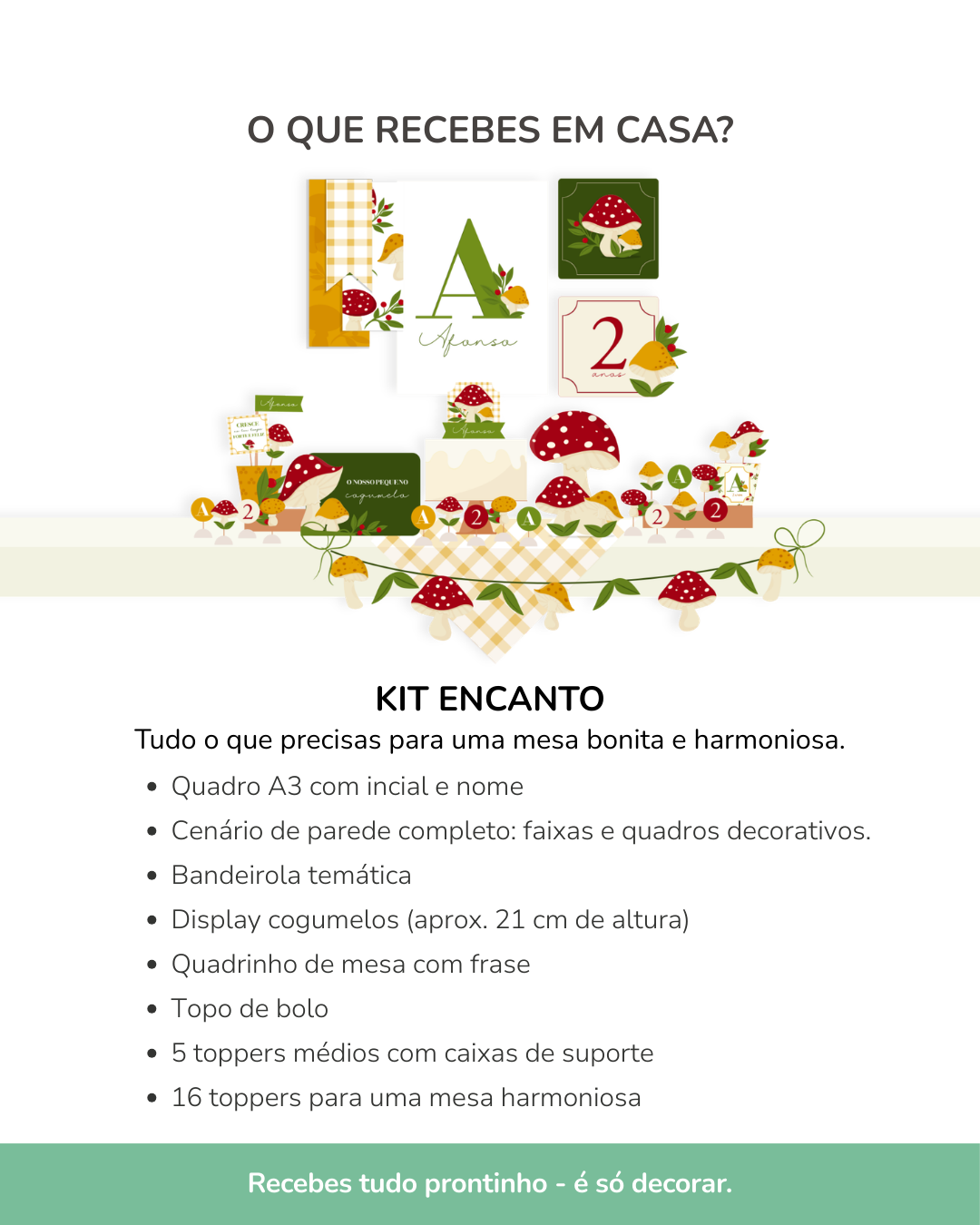 Kit de festa – Cogumelos 4
