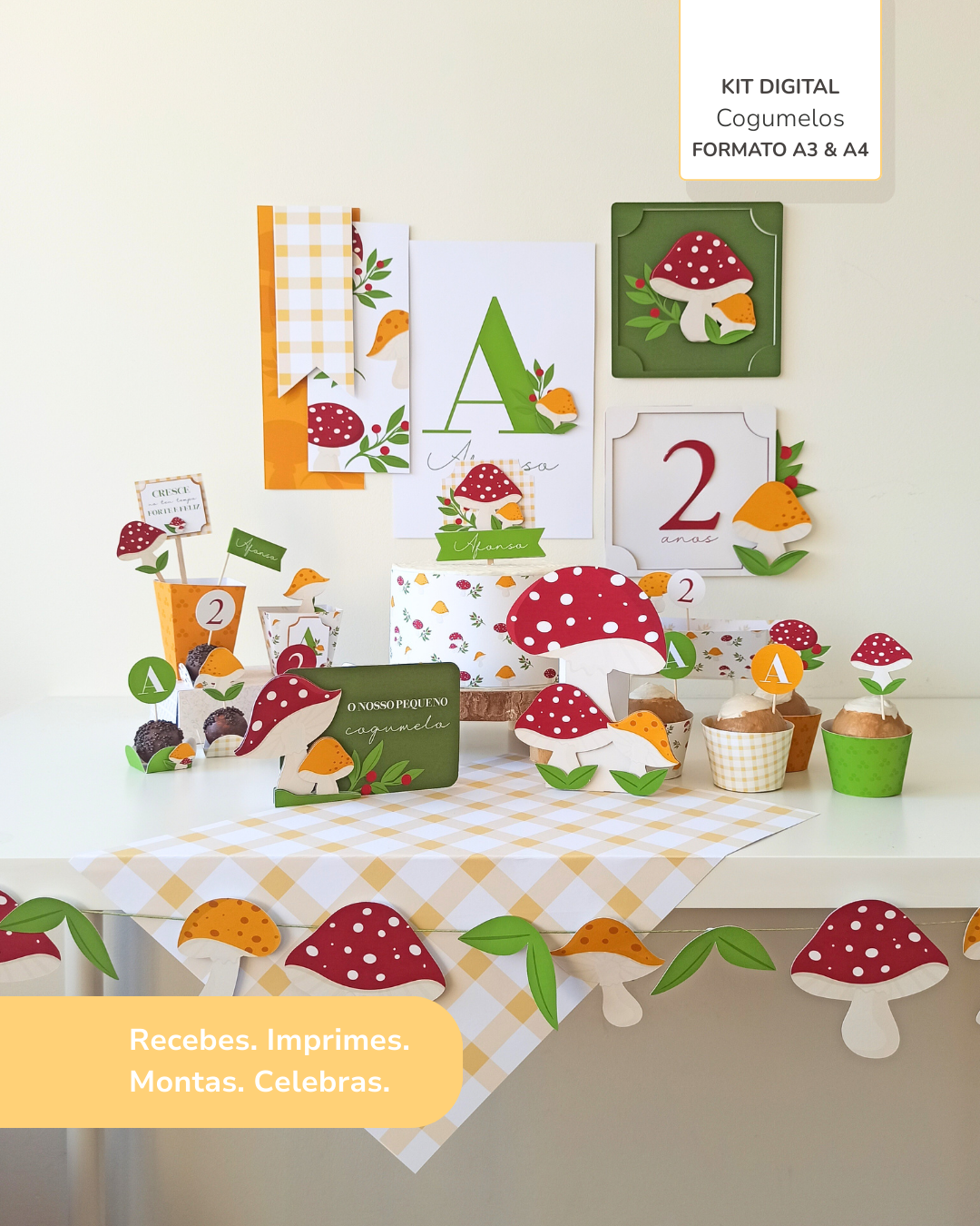  Kit Digital A3 & A4 - Cogumelos 9