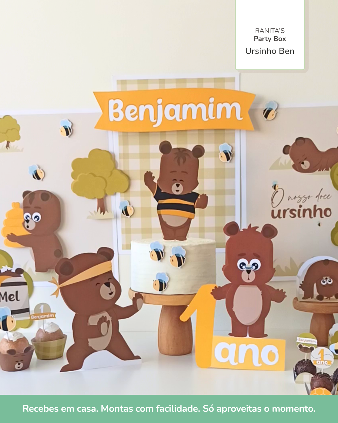 Kit de festa – Ursinho Ben 1