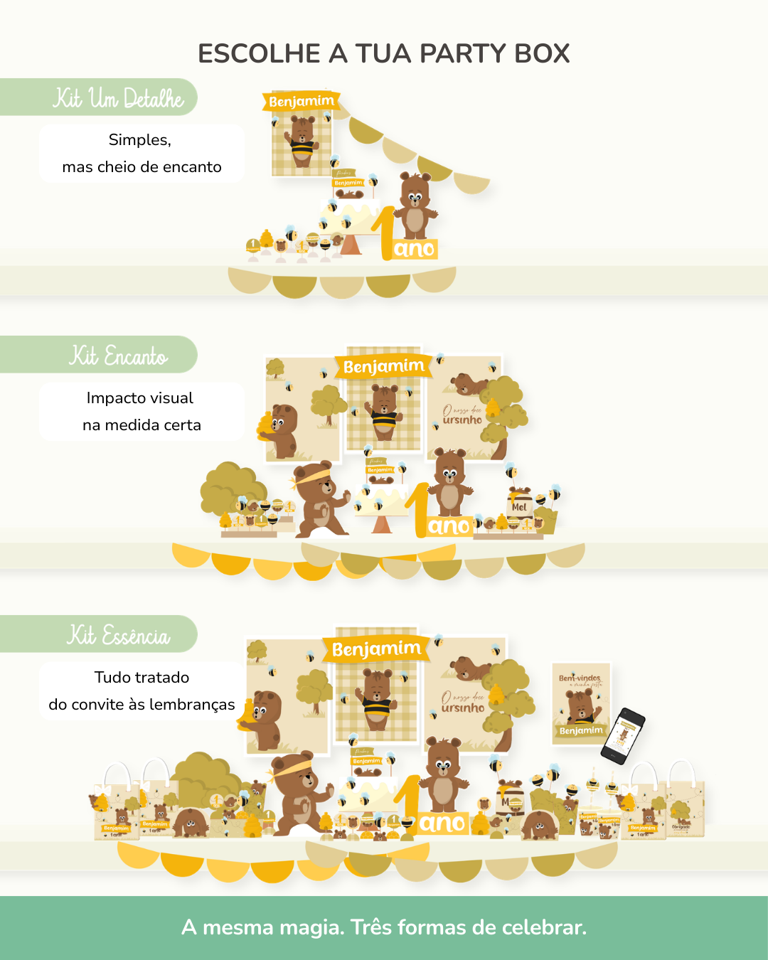 Kit de festa – Ursinho Ben 2