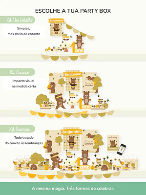Kit de festa – Ursinho Ben