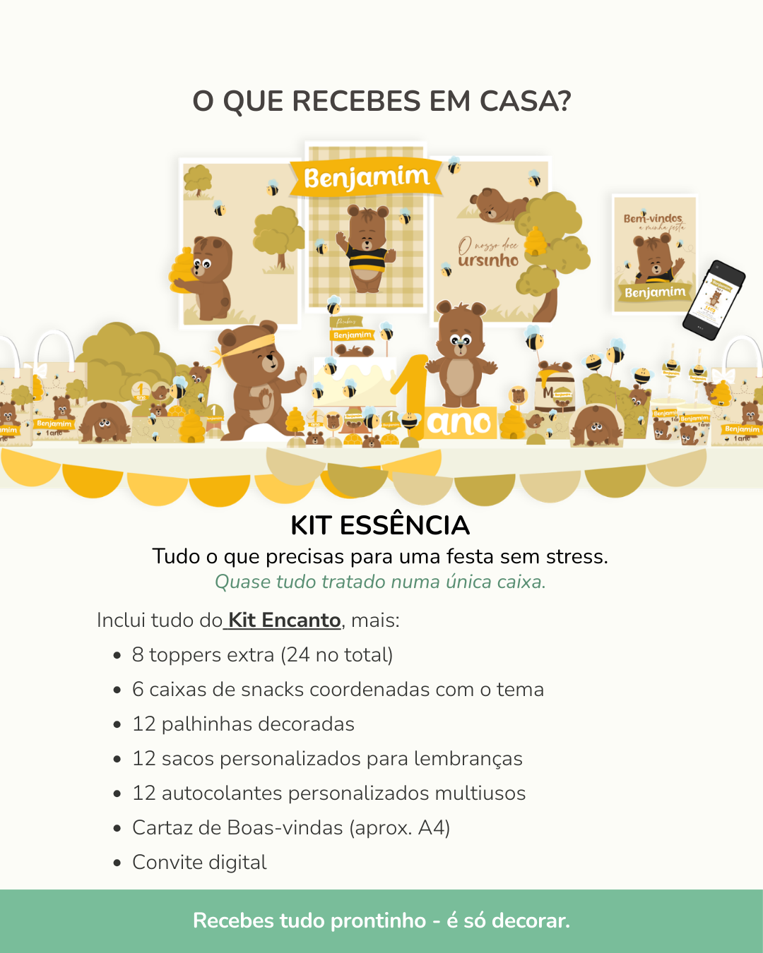 Kit de festa – Ursinho Ben 5