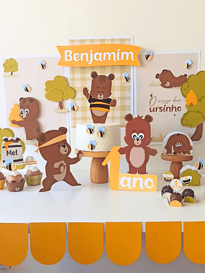  Kit Digital A3 & A4 - Ursinho Ben