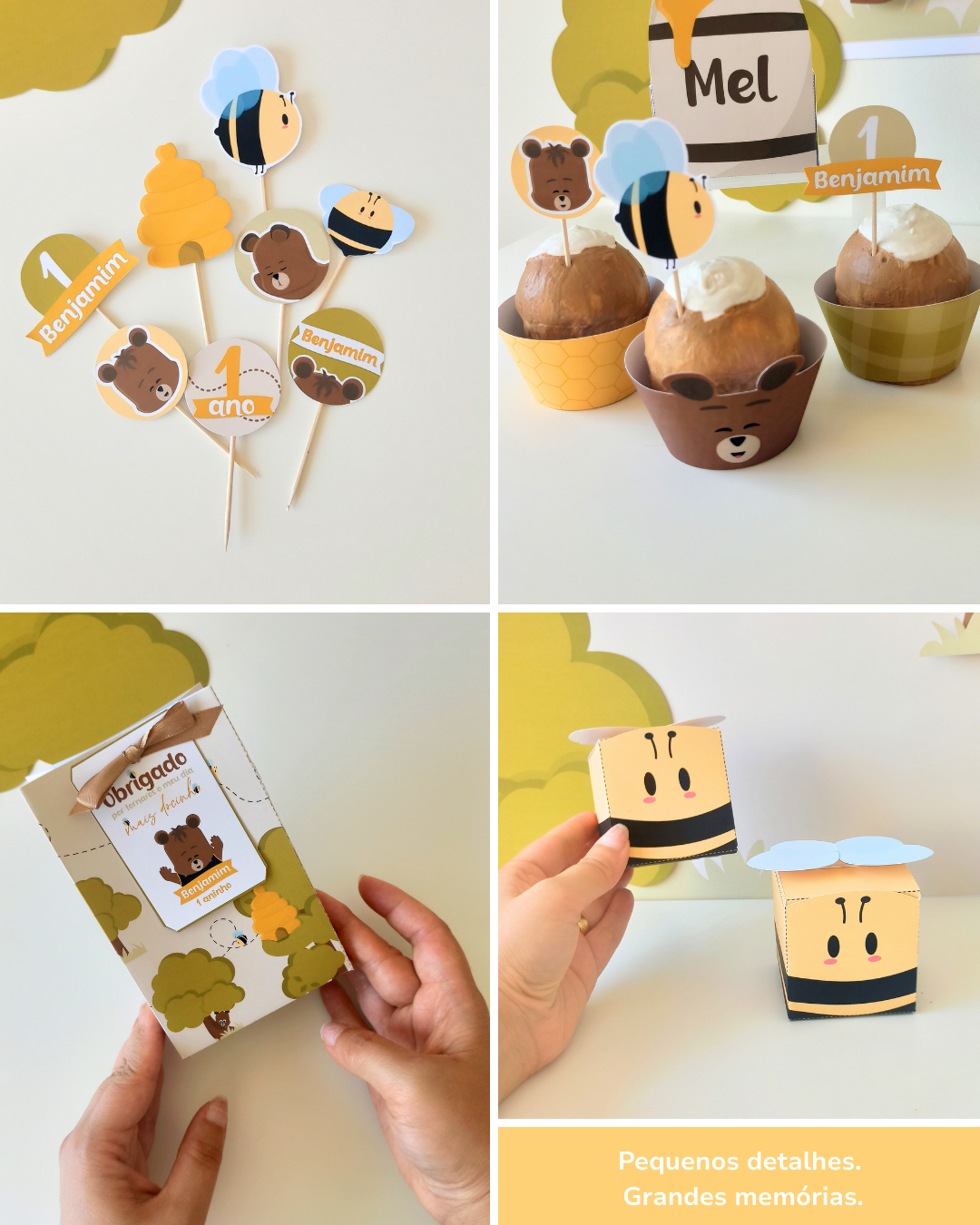  Kit Digital A3 & A4 - Ursinho Ben 6