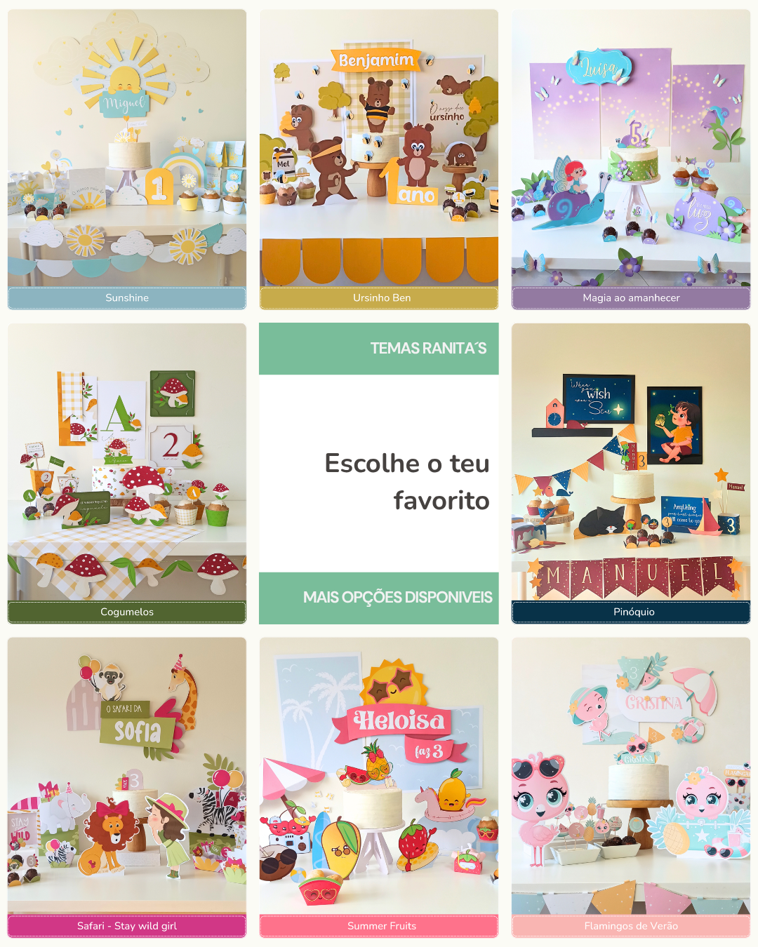 Kit Um Detalhe - Temas Ranita´s 5