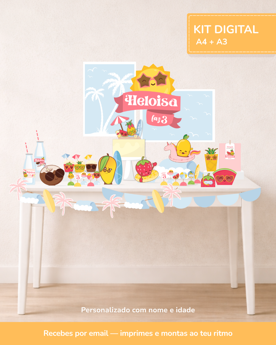  Kit Digital - Festa Summer Fruits 1
