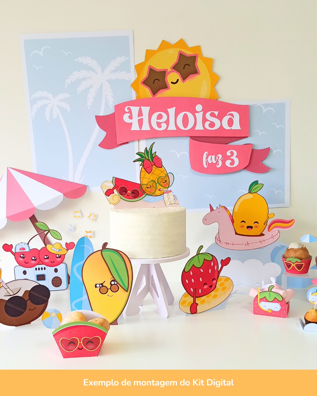  Kit Digital - Festa Summer Fruits 2