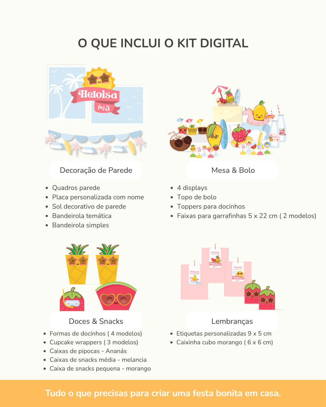  Kit Digital - Festa Summer Fruits 4