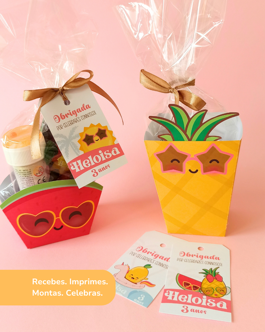 Caixas de Snacks para imprimir – Summer Fruits 4