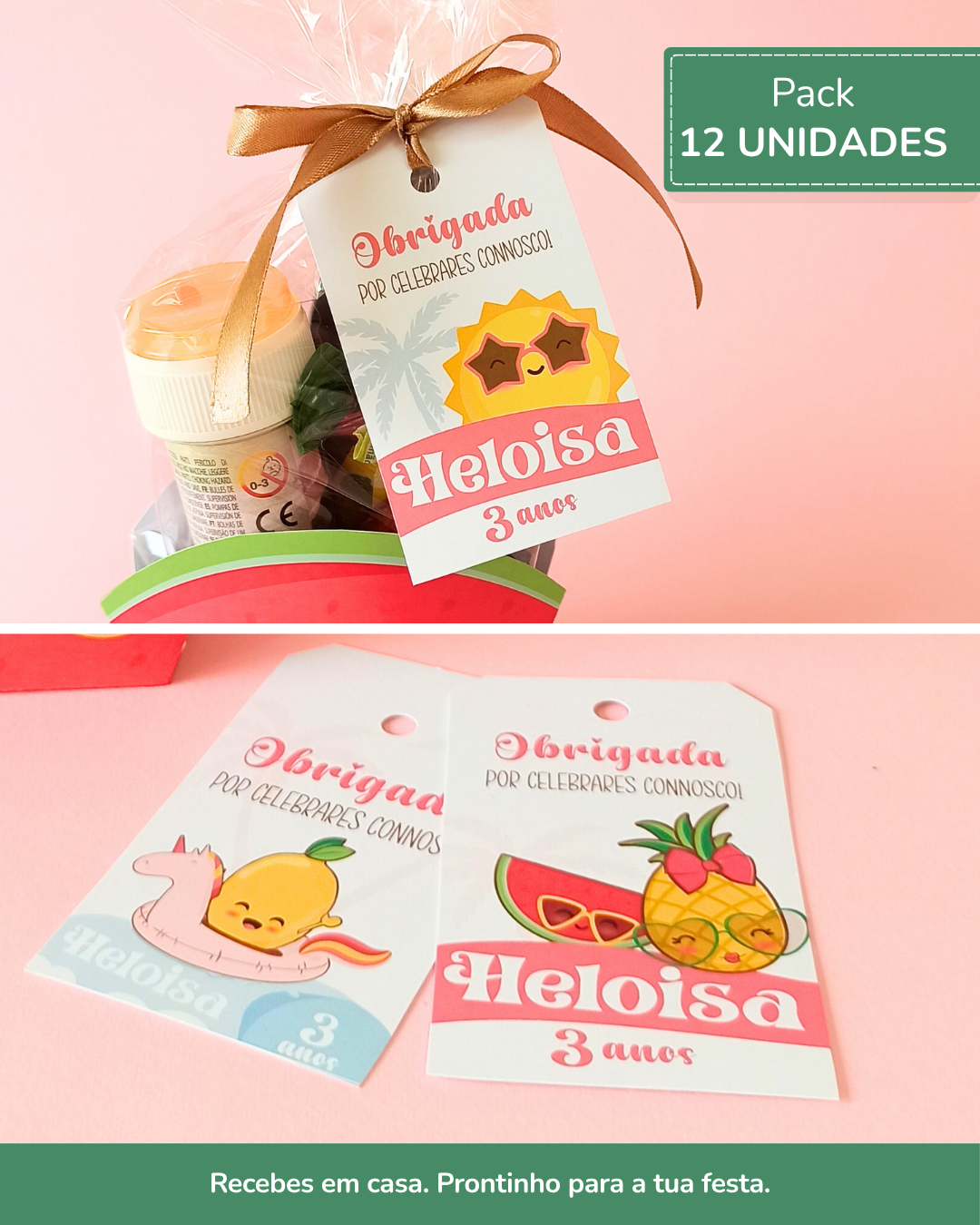 Etiquetas Impressas | 12 unid. — Summer Fruits 1