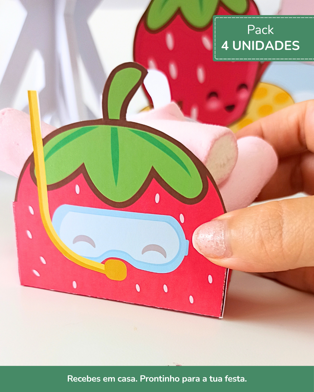 Caixa de Snacks Morango | 4 unid. — Summer Fruits 1
