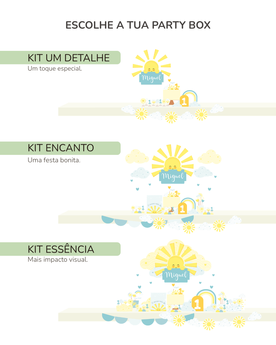 Kit de festa – Raio de Sol (Sunshine ) 2
