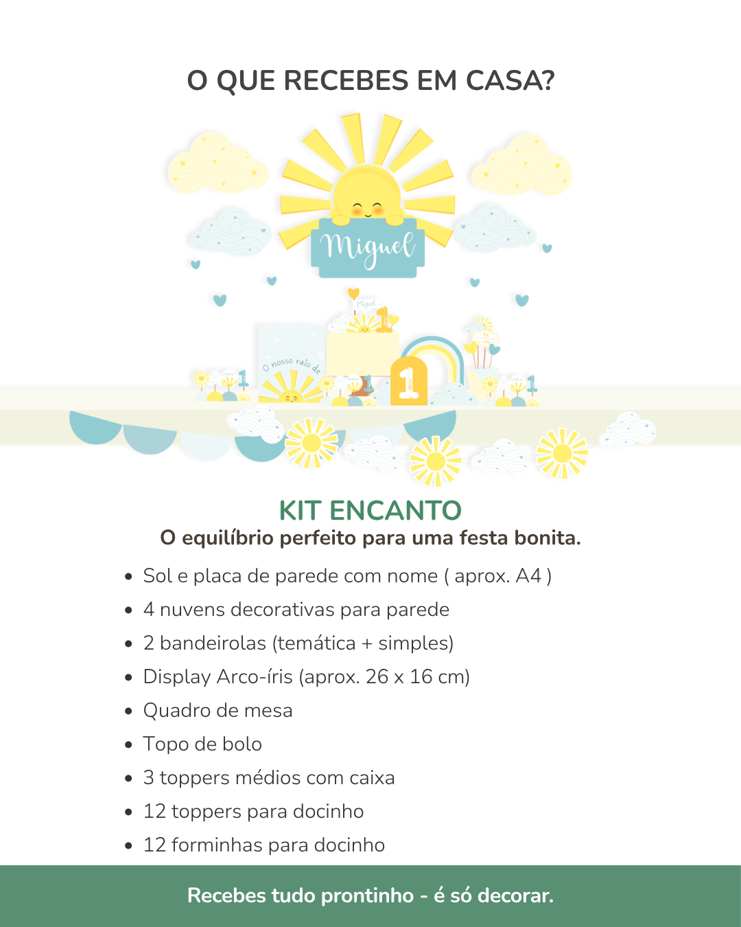 Kit de festa – Raio de Sol (Sunshine ) 4