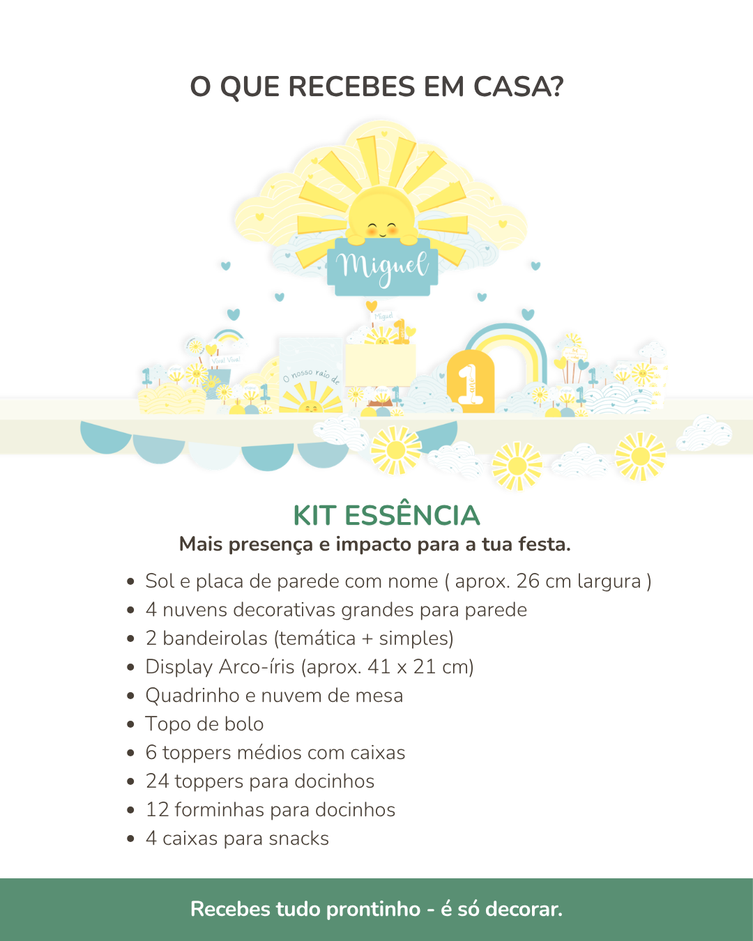 Kit de festa – Raio de Sol (Sunshine ) 5