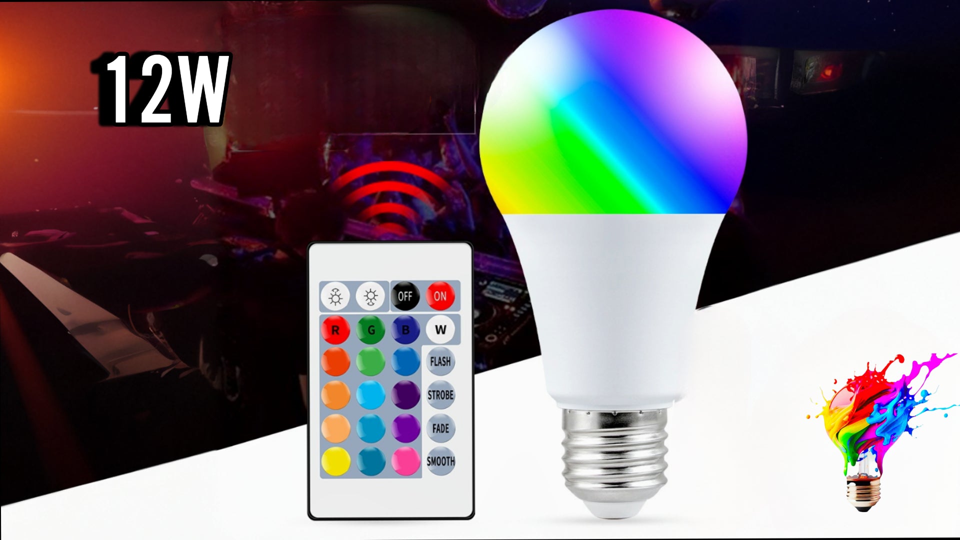 FOCO 12W RGB CON CONTROL 2