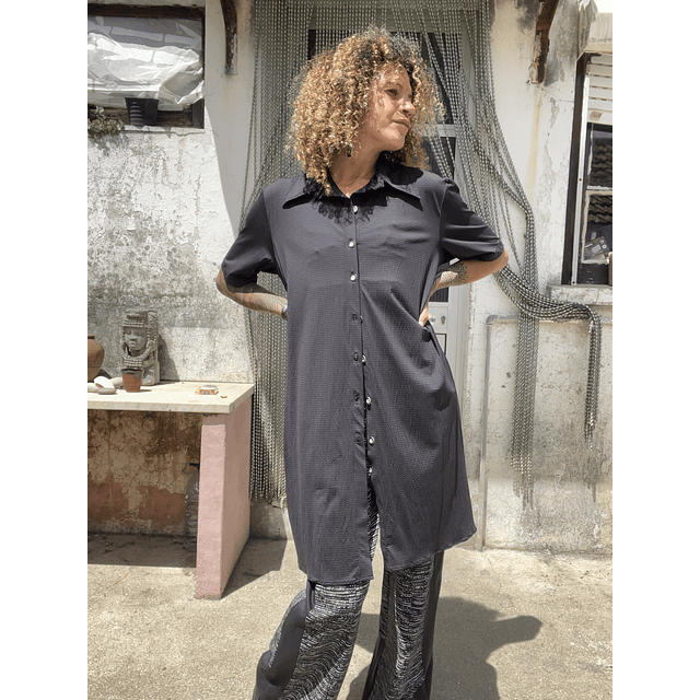 CREPUSCULAR MAXI SHIRT