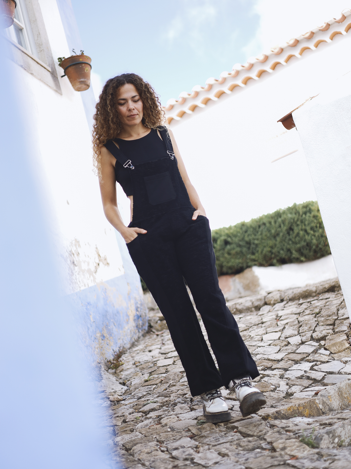 LEOPARD OVERALLS BLACK 3