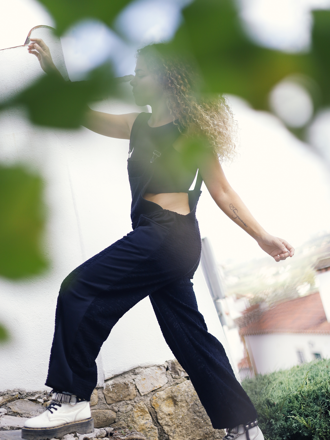 LEOPARD OVERALLS BLACK 7