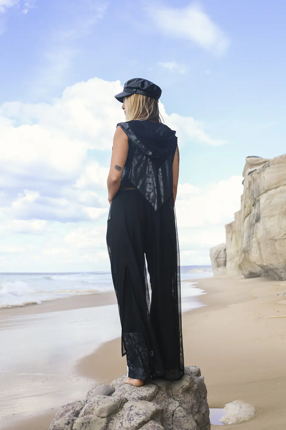 LUNA KIMONO Black & Transparent 4