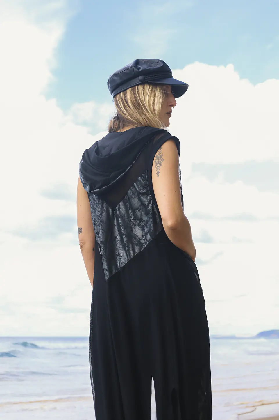 LUNA KIMONO Black & Transparent 7