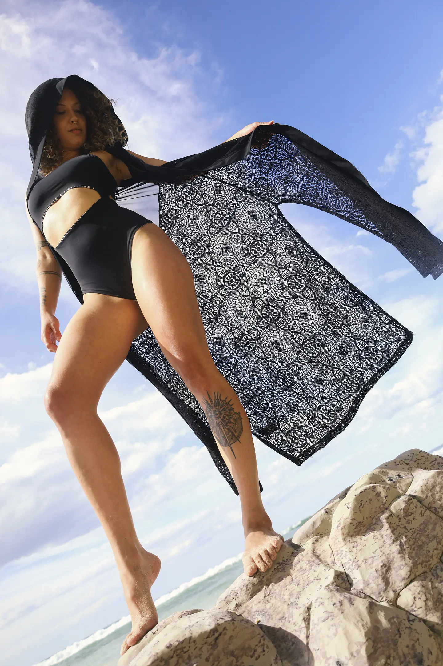LUNA KIMONO Lace & Transparent 1