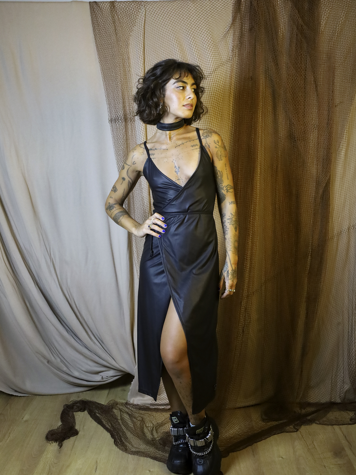 WAVE WRAP AROUND DRESS 1