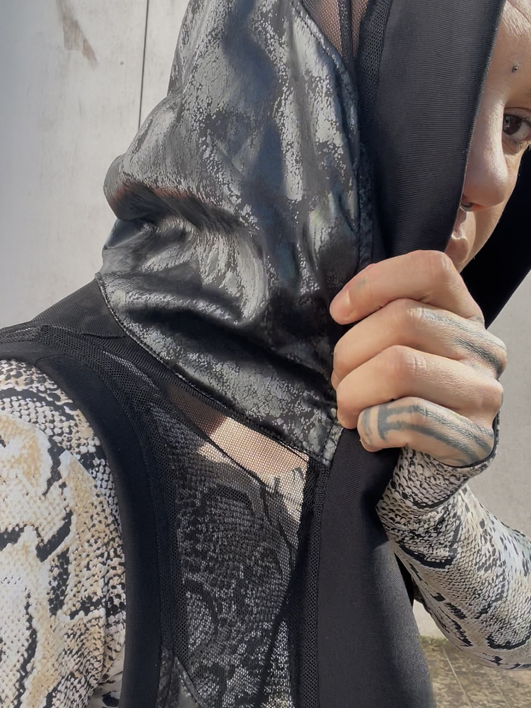 LUNA KIMONO Black & Transparent 5