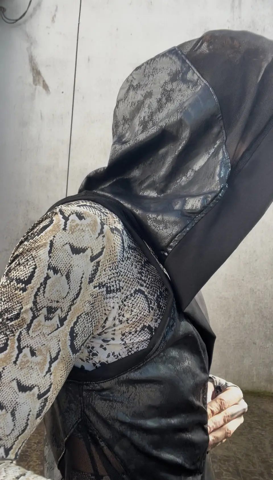 LUNA KIMONO Black & Transparent 6