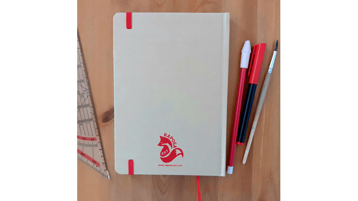 Caderno com serigrafia 