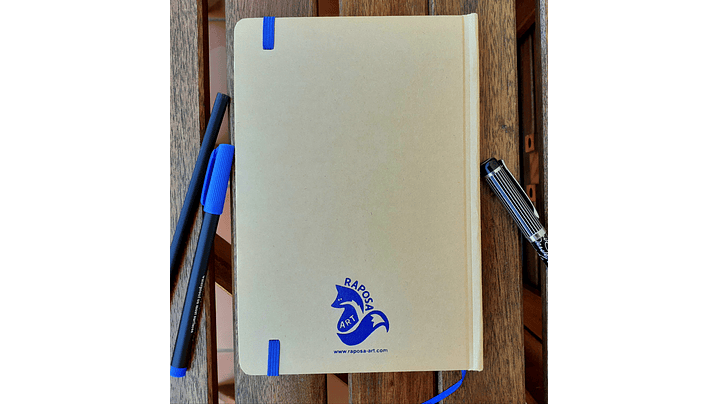 Caderno com serigrafia 