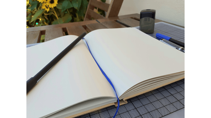 Caderno com serigrafia 