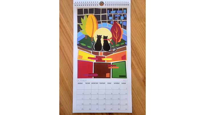 Calendário de parede 2027 11