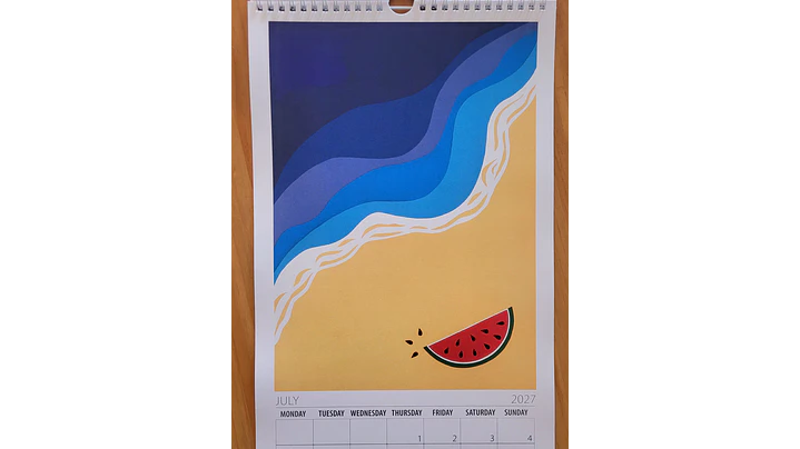 Calendário de parede 2027 8