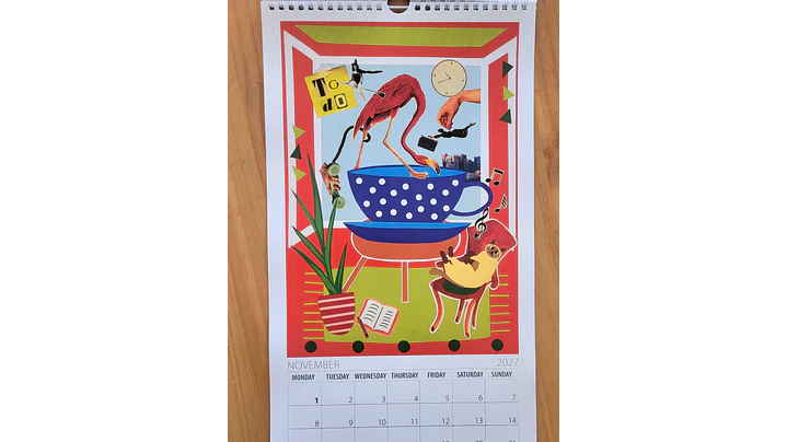 Calendário de parede 2027 12