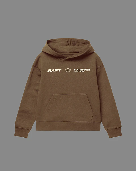 BOXY NEXT CHAPTER HOODIE BROWN